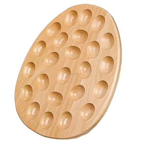 Plateau réversible en bois farci et planche à charcuterie stockage d'oeufs apéritifs plateau de service comptoir réfrigérateur porte-oeufs - Product Image 3