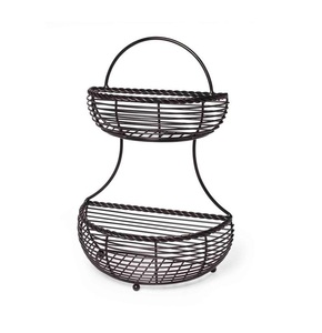 High Quality Metal Fruit <b>Basket</b> For Home Kitchen Counter Fruit Vegetable Bread Storage And <b>Table</b> Decoration - Product Image 1