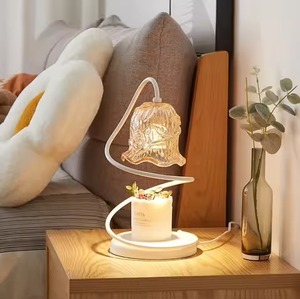 Calentador de Velas Eléctrico con Marco de Latón, Portavelas de Vidrio para Velas Aromáticas, para Uso en Interiores y Aromaterapia - Product Image 2
