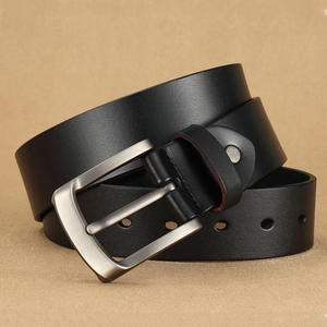 Men's Premium Quality Classic Casual Cow Hide Genuine Leather Belt <b>Adjustable</b> Length Steel Buckle Eco-Friendly Durable Heavy - Product Image 6