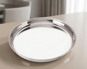 Stainless Steel Indian Thali Dinnerware Food Serving <b>Plate</b> <b>Compartment</b> Tray Premium Tableware for Restaurant Hotel Catering Home - Product Image 6
