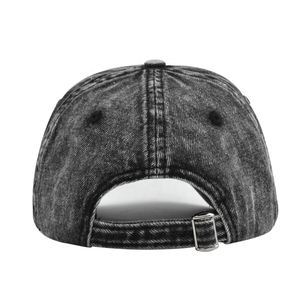 Gorra de Béisbol Unisex Premium de Mezclilla Lavada Estilo Vintage Desgastado con Visera Curva Disponible en Varios Colores para Venta al por Mayor - Product Image 4