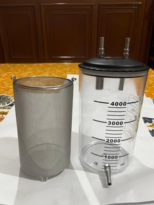 Récipient manuel réutilisable pour la collecte de graisse 4000 ml en acier inoxydable avec filtre, pour aspiration par liposuccion, autoclavable, chirurgical - Product Image 5