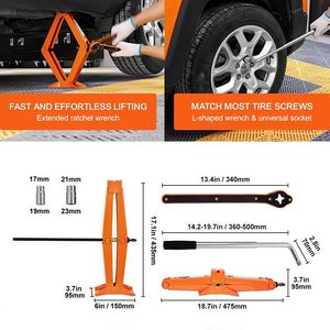 Sollevatore a Forbice Portatile per Pneumatici Auto, Camion, Berline e SUV - Product Image 2