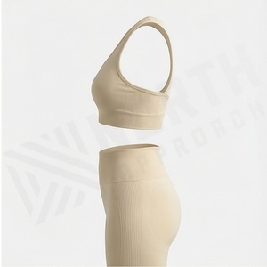 Conjunto Deportivo de Verano para Mujer al por Mayor: Chaleco sin Mangas, Top de Yoga de Cintura Alta, Levantamiento de Cadera, Control Abdominal, Ropa de Fitness para Gimnasio - Product Image 3