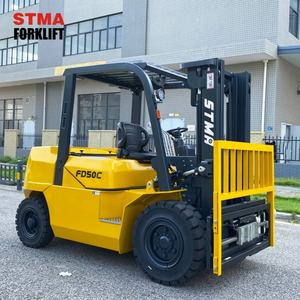 העליון סטמה מותג גדול 5 טון 6ton מלגזה סולר משאית הרמת גובה 3000 מ "מ עד 6500 מ" מ למכירה בניית מזלג בנייה - Product Image 3