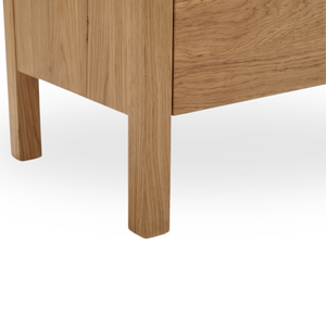 Meuble TV Minimaliste en Bois Massif, Meuble de Rangement Autonome en Chêne pour Salon - Product Image 4