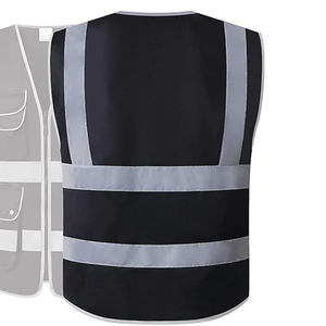 Chaleco de Seguridad Reflectante de Alta Visibilidad, Impermeable, ANSI CLASE 2, con Cremallera, Logotipo Personalizado, Bolsillos de Poliéster para Construcción, Venta al Por Mayor - Product Image 3
