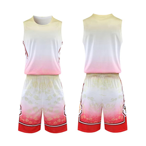 ชุดยูนิฟอร์มบาสเก็ตบอลแบบขายส่งสั่งทำได้ทุกฤดู ไซส์พลัส ระบายอากาศได้ดี ผลิตจากโพลีเอสเตอร์ 100% - Product Image 1