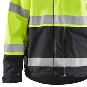Chaqueta de Trabajo Acolchada con Capucha para Hombre de FALCON ENTERPRISES, Alta Visibilidad, Ecológica, con Franjas Reflectantes, Carcasa de Poliéster Impermeable - Product Image 3
