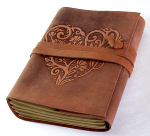 Cuaderno de Cuero Personalizado de Lujo, Agenda Diaria Personal con Tapa Impresa con Frases de Gratitud, Cuaderno de Dibujo y Diario - Product Image 3