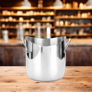 Seau à glace en acier inoxydable Moontstar avec couvercle et pinces à glace, conteneur isotherme pour fêtes, modèle MSE-IB033 – Vente en gros - Product Image 6