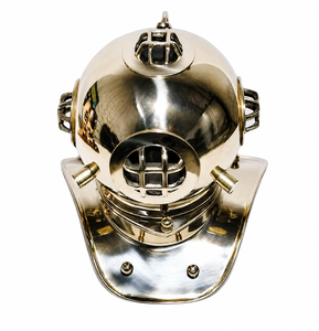 Casco de Buceo Metálico Vintage, Estilo Antiguo, Decorativo, para Decoración Náutica del Hogar, Oficina y Ambiente Marino - Product Image 1