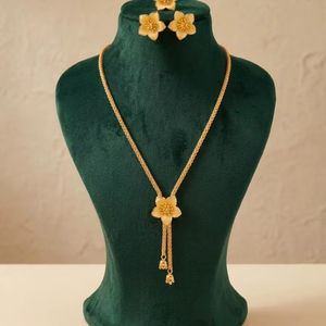 Conjunto de Joyería de 4 Piezas Chapado en Oro para Mujer, Collar Sautoir con Placa, Estilo Indio, Árabe, Africano, Hecho a Mano, Moda Atemporal para Fiesta - Product Image 2