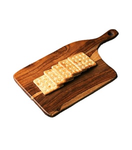 Serving Platter Medium Wood <b>Set</b> Hand Carved Platters Rimmed Edge for Serving <b>Cheese</b> Beverages - Product Image 1