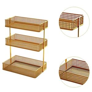 Support à fruits en fer à 3 niveaux multifonctionnel, panier à collations pour comptoir de cuisine, panier à fruits élégant de grande capacité pour la maison - Product Image 6