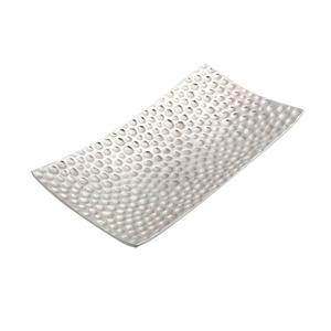 Plateau de service pour biscuits et collations avec poignées, plateaux ovales décoratifs, décoration de Noël, plateau en métal argenté, fournitures pour événements - Product Image 5