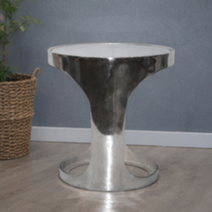 Modern Round <b>Coffee</b> <b>Table</b> with Metal Top and Iron Frame Industrial Living Room Furniture Durable Design - Product Image 1
