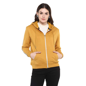 Nueva Sudadera con Capucha de Invierno para Mujer con Cierre Completo Metálico, Bolsillo Canguro, Forro Polar Suave y Transpirable, Ecológica, con Logotipo Estampado - Product Image 1