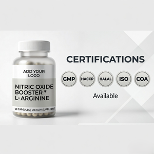 Cápsulas de L-Arginina 1000mg de Marca Privada OEM, Apoyo para el Óxido Nítrico, Certificado HACCP - Product Image 2