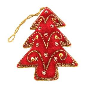 Adornos Navideños Colgantes de Acrílico Cuadrados con Diseño Moderno Hechos a Mano por Lowellcraft, Impresos a Todo Color, Cuentas Rojas Personalizadas - Product Image 6