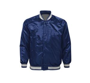 Blouson de baseball en satin style High Street pour hommes avec patchs en chenille brodés Nouveau design Veste pour hommes - Product Image 3