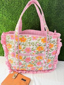 Sac fourre-tout matelassé en coton pur de qualité supérieure, avec logo personnalisé imprimé, réutilisable, pour courses, à porter à l'épaule, unisexe - Product Image 6