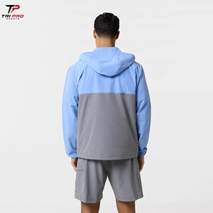 Chaqueta Cortavientos Deportiva Tri Pro Sports TPS-2 para Hombre, Unisex, 100% Poliéster, Ligera, Cortavientos, Informal, Holgada, con Cierre de Cremallera, de Dos Piezas - Product Image 6