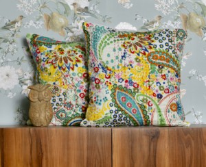 Vintage Kantha Pillow <b>Cover</b> Cotton Cushion Handmade Eco-Friendly Reversible washable Customizable Boho Decorative <b>Sofa</b> - Product Image 3