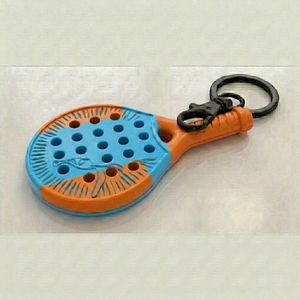 New Silicone Rubber Padel Racket <b>Keychain</b> Custom Size <b>Personalized</b> Sports Event Souvenir Durable Superior Quality 3D Embosses - Product Image 1