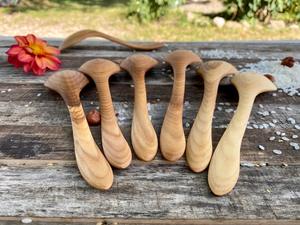 Cuchara de Té de Madera Ecológica con Acabado Natural, Cuchara para Café, Té y Azúcar, Utensilio de Cocina Reutilizable - Product Image 3