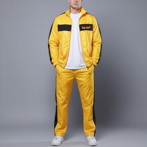 Custom Made Windproof custom screen Printed logo men's <b>Tracksuit</b> 2 tone Eco-Friendly Regular fit men's 2 piece set - Product Image 3