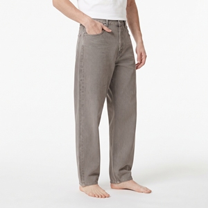 Pantalon en jean décontracté pour jeunes garçons, coupe ample, taille mi-haute, avec poches latérales, style streetwear décontracté pour la mode de tous les jours - Product Image 3