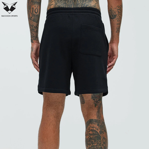<b>Men</b> Premium Cotton <b>Sweat</b> <b>Shorts</b> Solid Casual Gym Streetwear Elastic Waist Drawstring Summer Breathable Eco-Friendly Lightweight - Product Image 2