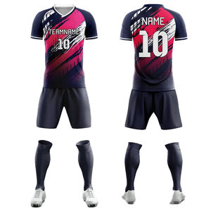 Uniforme de Fútbol Personalizado de Alta Calidad, Diseño OEM, Suministro de Fábrica, Tela Transpirable, para Jóvenes y Adultos, Logotipo de Alta Calidad de Impresión - Product Image 2