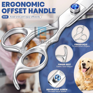 Tijeras Curvas de Acero Inoxidable de Alta Calidad para Peluquería Canina - Duraderas, Fáciles de Usar y Ecológicas - Product Image 4