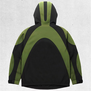 Chaqueta Cortavientos Impermeable Ecológica Unisex al por Mayor, Ropa Deportiva Urbana, Chaqueta con Cremallera de Material Ligero de Diseño Personalizado - Product Image 3