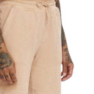 Pantalones Cortos de Algodón Beige Personalizados para Hombre, Cintura Elástica con Cordón, Bolsillos Laterales, Corte Holgado, Ropa Casual de Verano, Venta al Por Mayor - Product Image 3