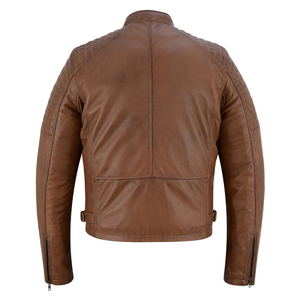 แจ็คเก็ตหนังผู้ชายมาใหม่ แจ็คเก็ตหนังฤดูหนาวคุณภาพสูง ระบายอากาศได้ดี สำหรับผู้ชาย ทันสมัยและทนทาน เสื้อคลุมผู้ชาย - Product Image 2