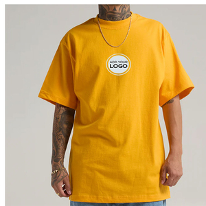 T-shirt surdimensionné à épaules tombantes avec logo personnalisé en gros pour hommes, vêtements streetwear en coton pur, fabricant - Product Image 1