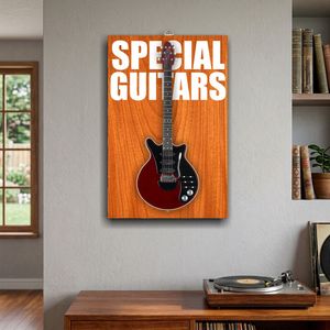 Cadre flottant en bois pour album photo avec impression de guitare, texte spécial sur le thème des guitares, affichage mural DIY - Product Image 2