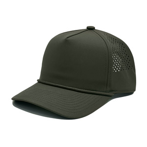 ODM OEM Custom Logo Laser Cut 5 Panel Golf <b>Hat</b> Structured Rope Cap Breathable High Crown Baseball Cap Outdoor Multicolor - Product Image 4