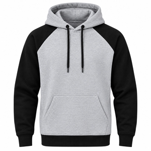 Sweat à capuche en molleton raglan pour homme, conçu avec un tissu chaud, des manches ergonomiques et une capuche pratique pour les journées fraîches et les moments décontractés. - Product Image 1
