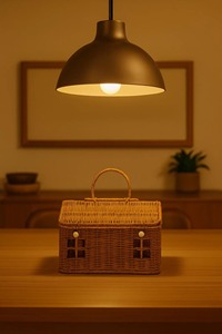 Cesta de Almacenamiento de Mimbre Estilo Rústico, Perfecta para Picnic, Viajes y Decoración, Hecha a Mano en India - Product Image 2