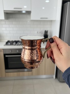 Service de verres en cuivre martelé, ensemble de vaisselle en cuivre massif pour la maison, vaisselle de table en cuivre de qualité supérieure - Product Image 3