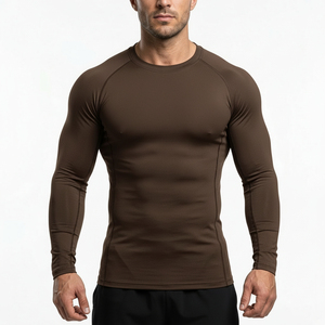 Maillot de compression athlétique personnalisé à séchage rapide pour le fitness et la natation – Rashguard pour homme - Product Image 1