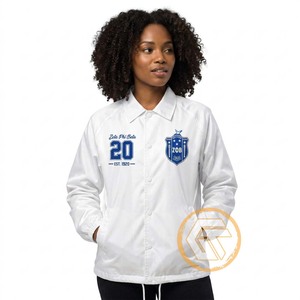 Chaqueta de la Línea Zeta Phi Beta de GREEK TREASURES para Mujer, Ropa de Sororidad, Logotipo Personalizado Bordado, Transpirable, Exterior de Seda, Poliéster - Product Image 4