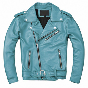 New Design Hot Sale <b>Men's</b> Genuine <b>Leather</b> <b>Jacket</b> For <b>Men</b> <b>Leather</b> Material Full Sleeves Street Wear <b>Leather</b> <b>Jacket</b> OEM Service - Product Image 4