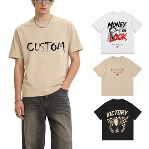 Camiseta Extra Grande 100% Algodón con Estampado Personalizado para Hombre y Mujer, Camiseta Gráfica Informal de Estilo Urbano, Cuello Redondo, Manga Corta - Product Image 1