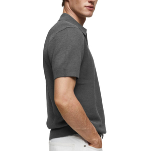 Polo de golf estampado para hombre, de secado rápido, con botones, personalizado, al por mayor, transpirable y personalizable. - Product Image 3
